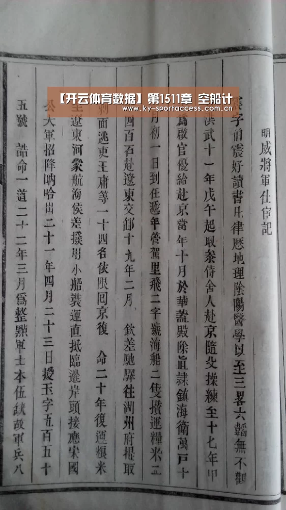 【开云体育数据】第1511章 空船计(图1) 开云体育官网